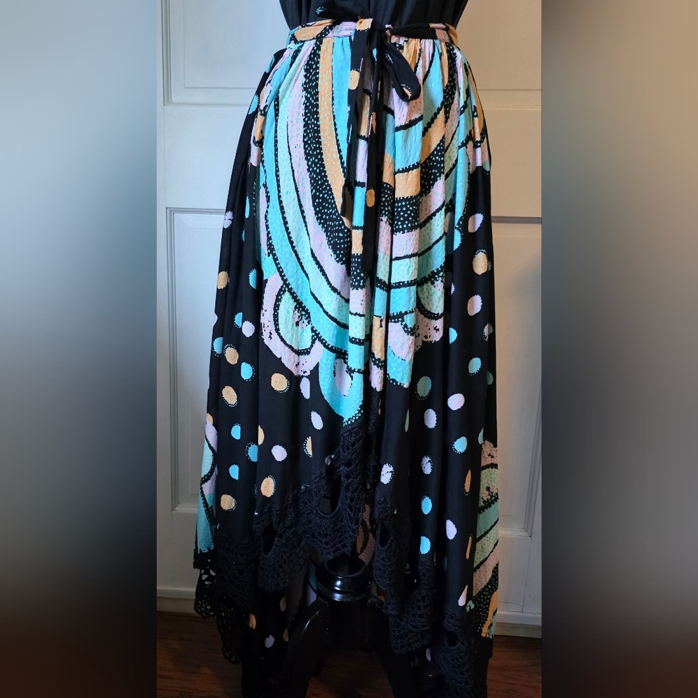 Free People Multi Color 1/2 Skirt